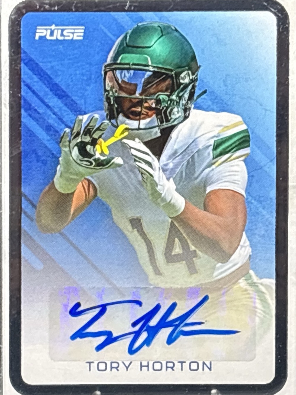 Pulse Tory Horton Autographed Football Trading Card